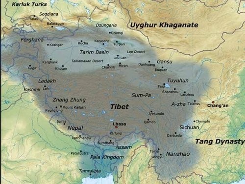 14. Tibet imperiyasi — m.a. 800 yillarga yaqin 