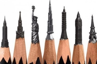 Qalam uchidagi haykalchalar