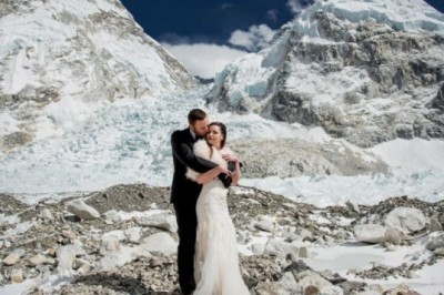 Kaliforniyalik juftlik Everest tog’ida to’y qildi