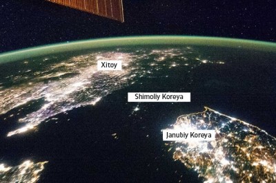 Xalqaro chegaralar kosmosdan qanday ko’rinishini bilasizmi?