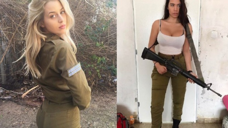 Armiyada xizmat qiladigan go'zal Izroil qizlari