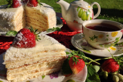 Tortlar dunyosi: Smetanali tortning batafsil fotoretsepti