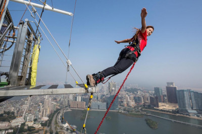Toshkentda Markaziy Osiyodagi eng baland arqon bilan sakrash (bungee jumping) ochiladi