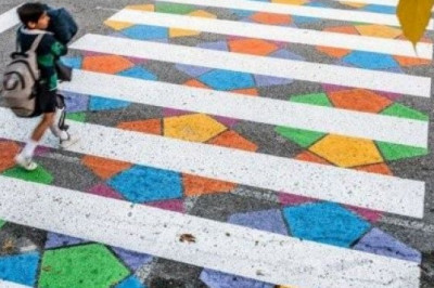 Madrid ko’chalaridagi noodatiy piyodalar o’tish yo’lakchalari