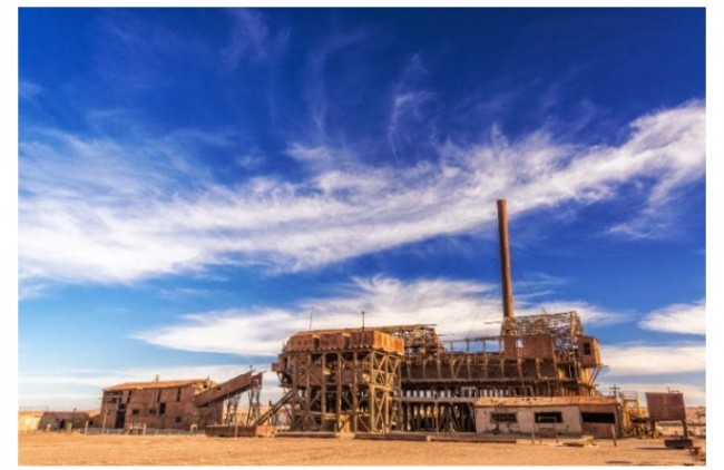 Tashlandiq Xamberstoun arvox-shahar, Chili. 2005 yildan beri havf ostida. 