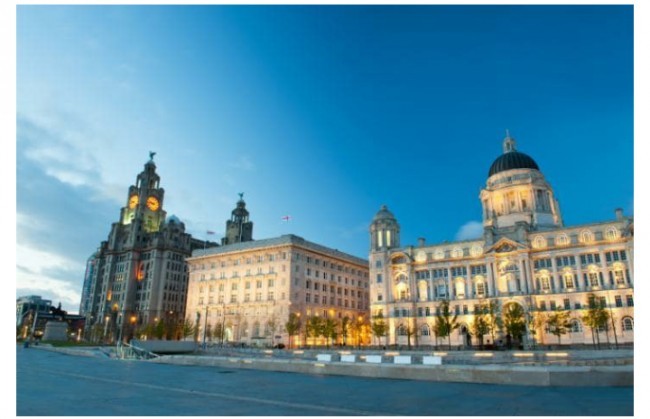 Liverpul bandargohining binolari kompleksi, Buyuk Britaniya. 2012 yildan buyon havf ostida. 