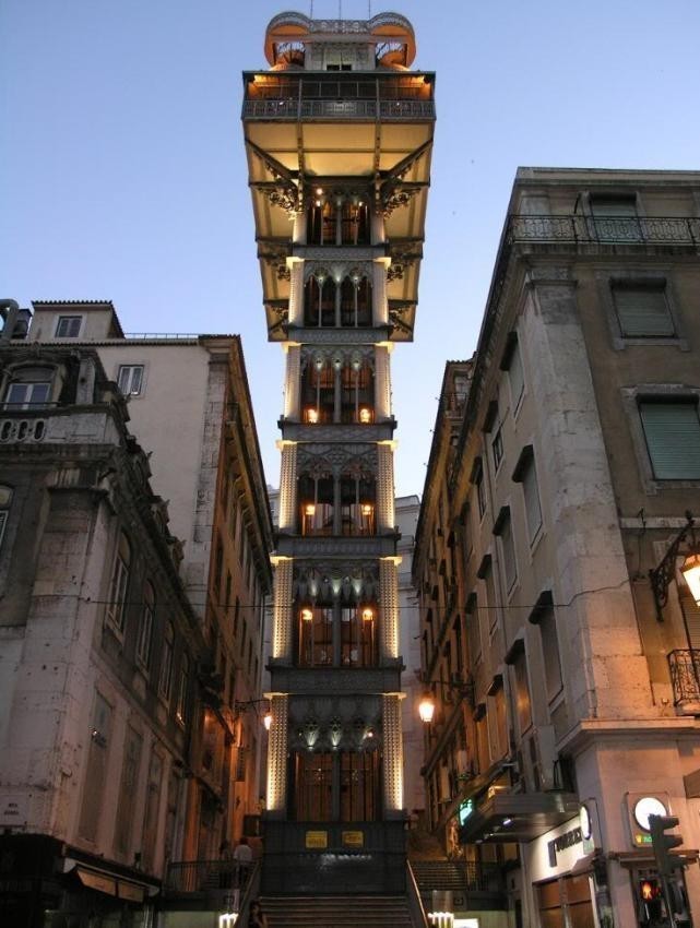 7. Elevador-di-Santa-Jushta ko’tarma lifti, Portugaliya