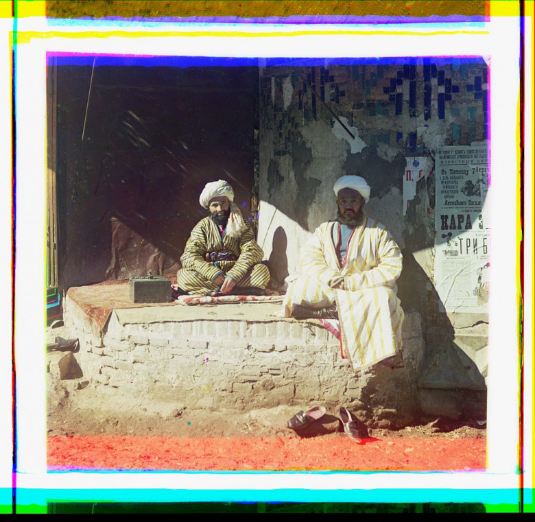 Registondagi sarroflar (pul maydalovchilar), 1911 yil.
