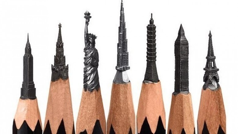 Qalam uchidagi haykalchalar