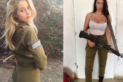 Armiyada xizmat qiladigan go'zal Izroil qizlari