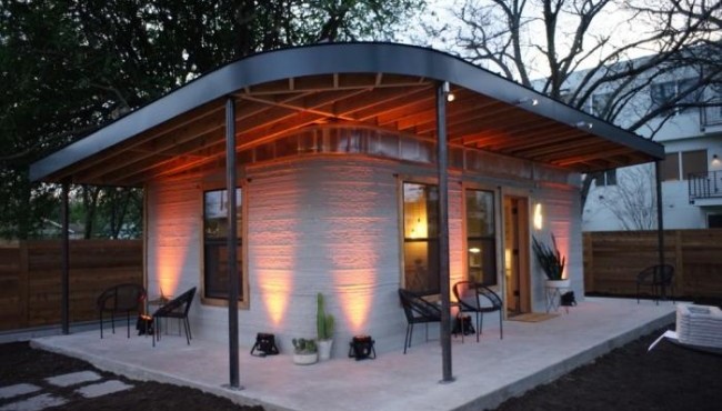 Sanoqli soatlarda 3D-printer yordamida barpo etilgan a’lo darajadagi ixcham uy ko’rinishi