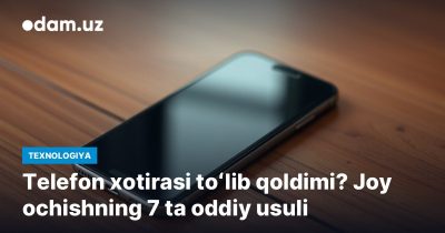 Telefon xotirasi toʻlib qoldimi? Joy ochishning 7 ta oddiy usuli